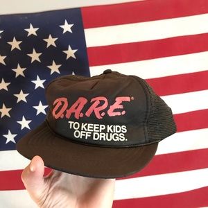 Rare DARE Anti Drugs SnapBack Hat